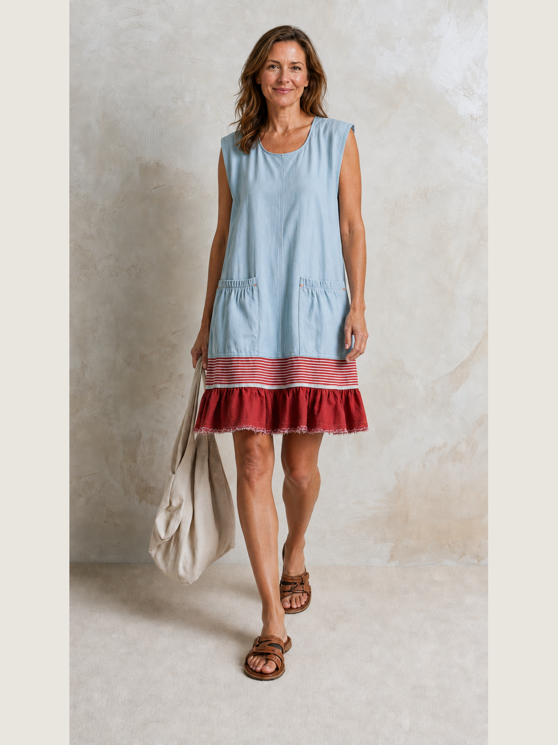 Hazel | Ruffle Hem Tunic Dress