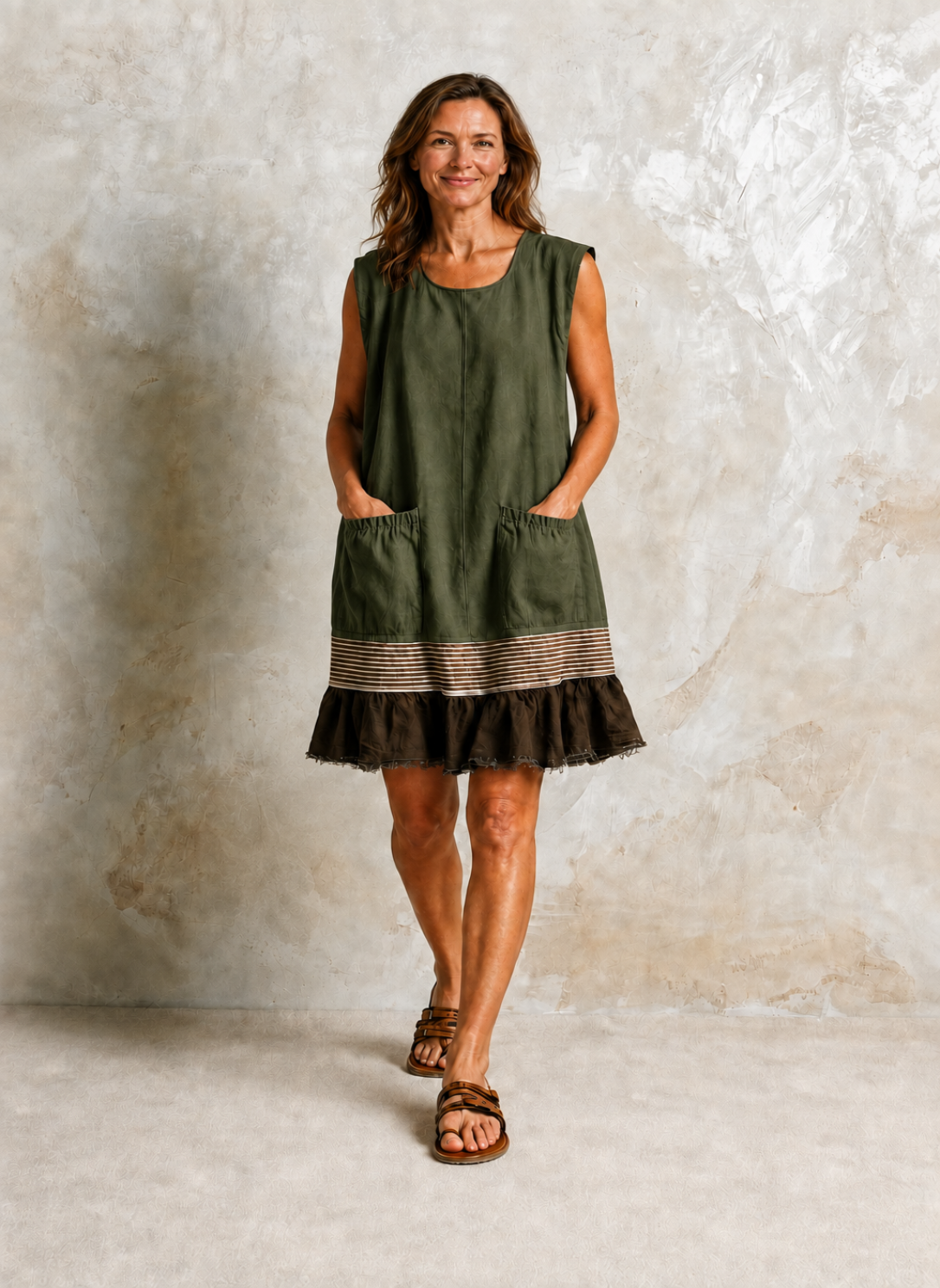 Hazel | Ruffle Hem Tunic Dress