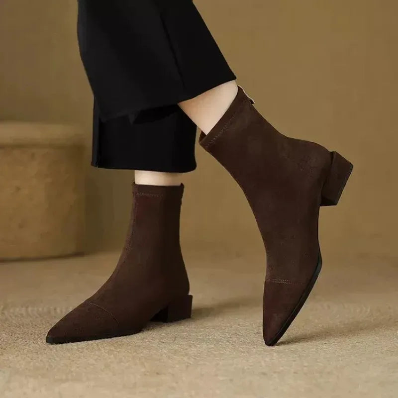 Malinda | Pointed-Toe Ankle Boots