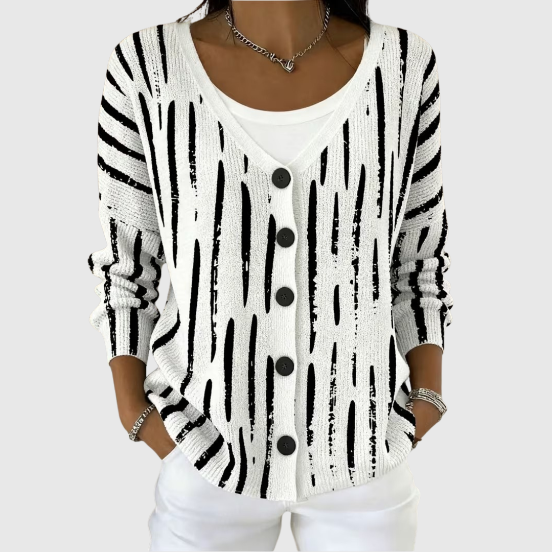 Annette | Comfortable Buttoned Knit Cardigan