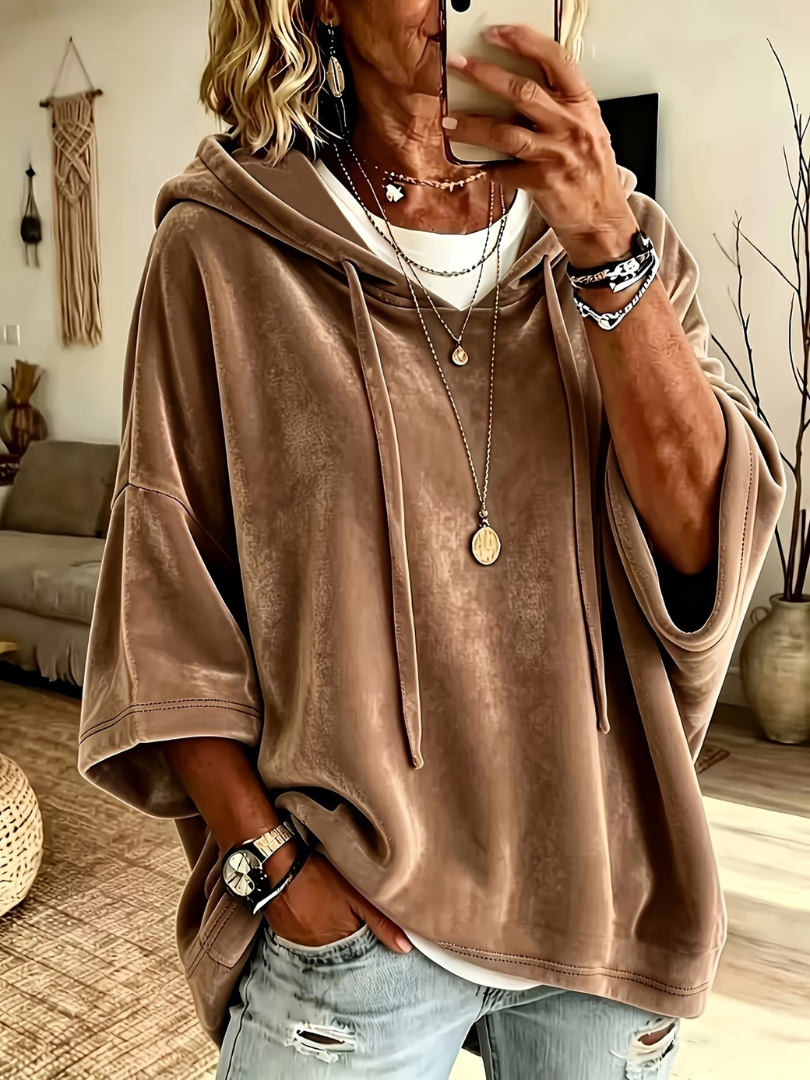 Luana | Oversized Poncho Hoodie