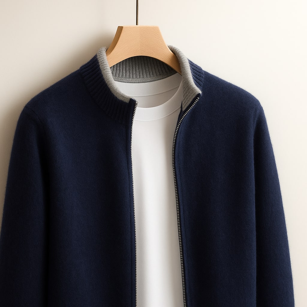 Robbie – Knitted Zip Jacket