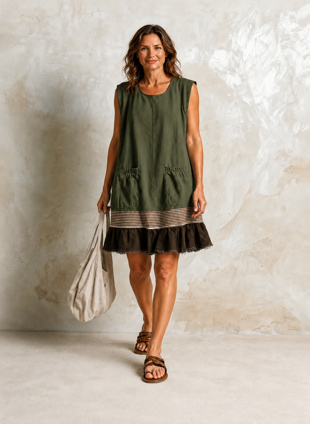 Hazel | Ruffle Hem Tunic Dress