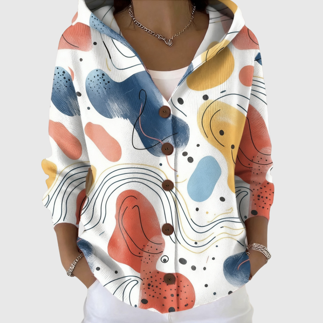 Sandra | Comfortable Knitted Cardigan with Hood