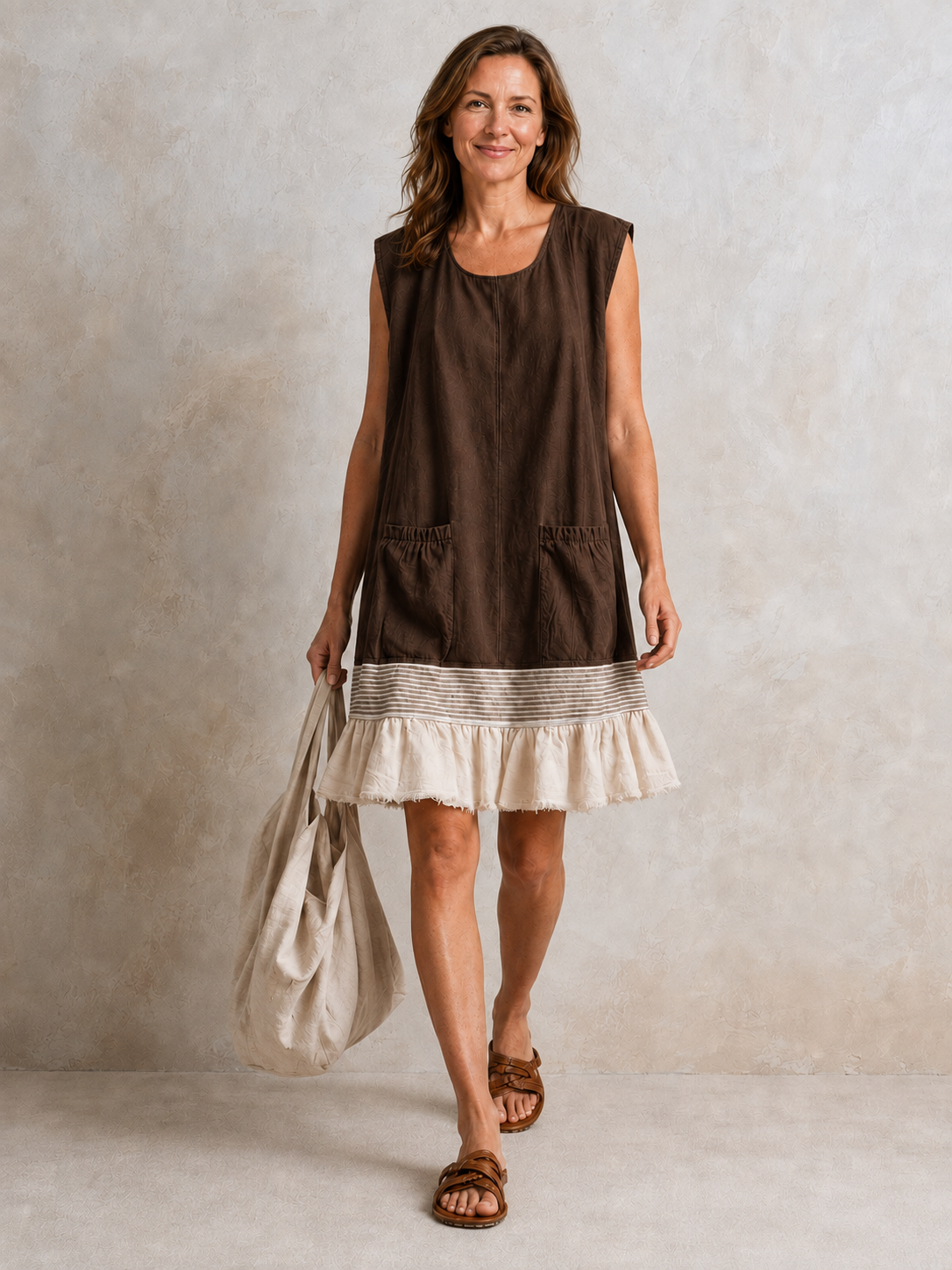 Hazel | Ruffle Hem Tunic Dress