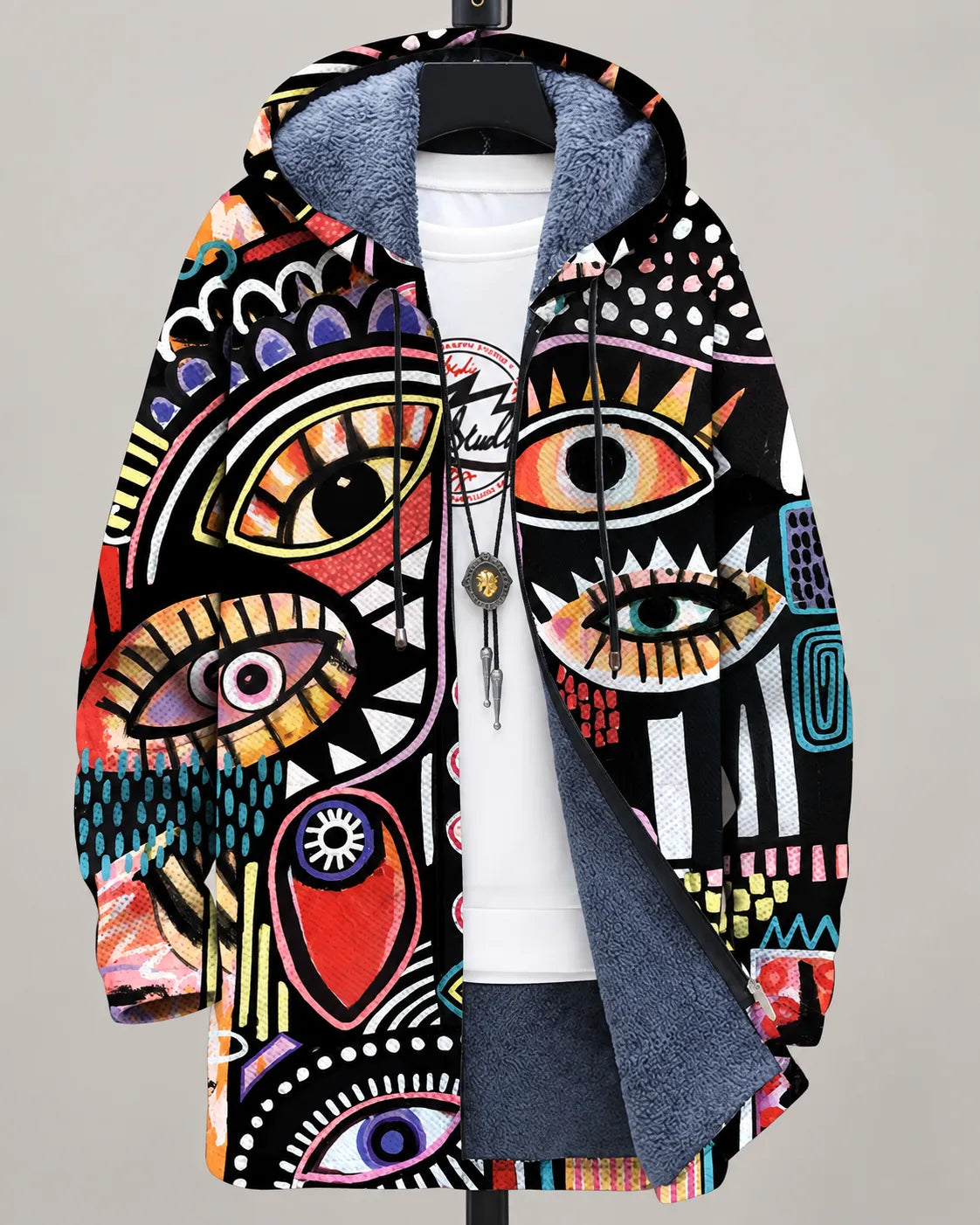 Celeste Modern Cats Hooded Jacket