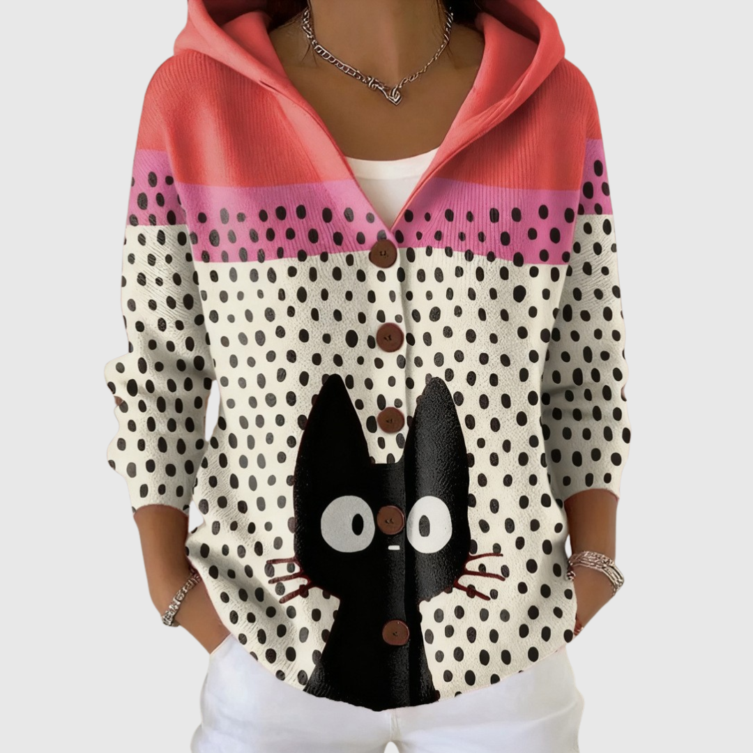 Denise | Comfortable Knitted Cardigan with Hood