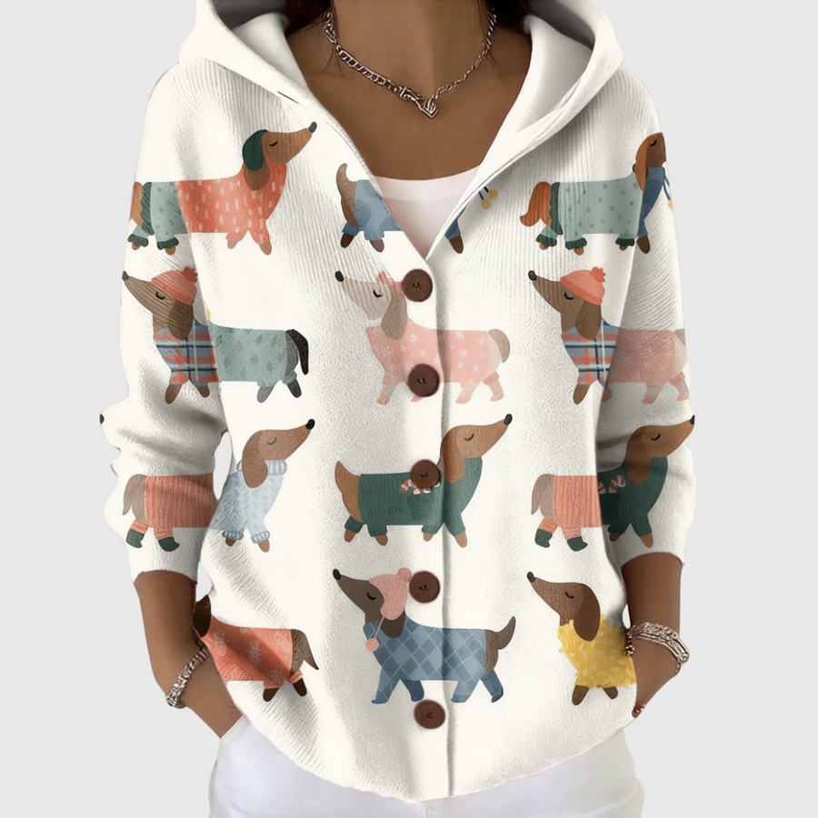 Dolores | Comfortable Knitted Cardigan with Hood