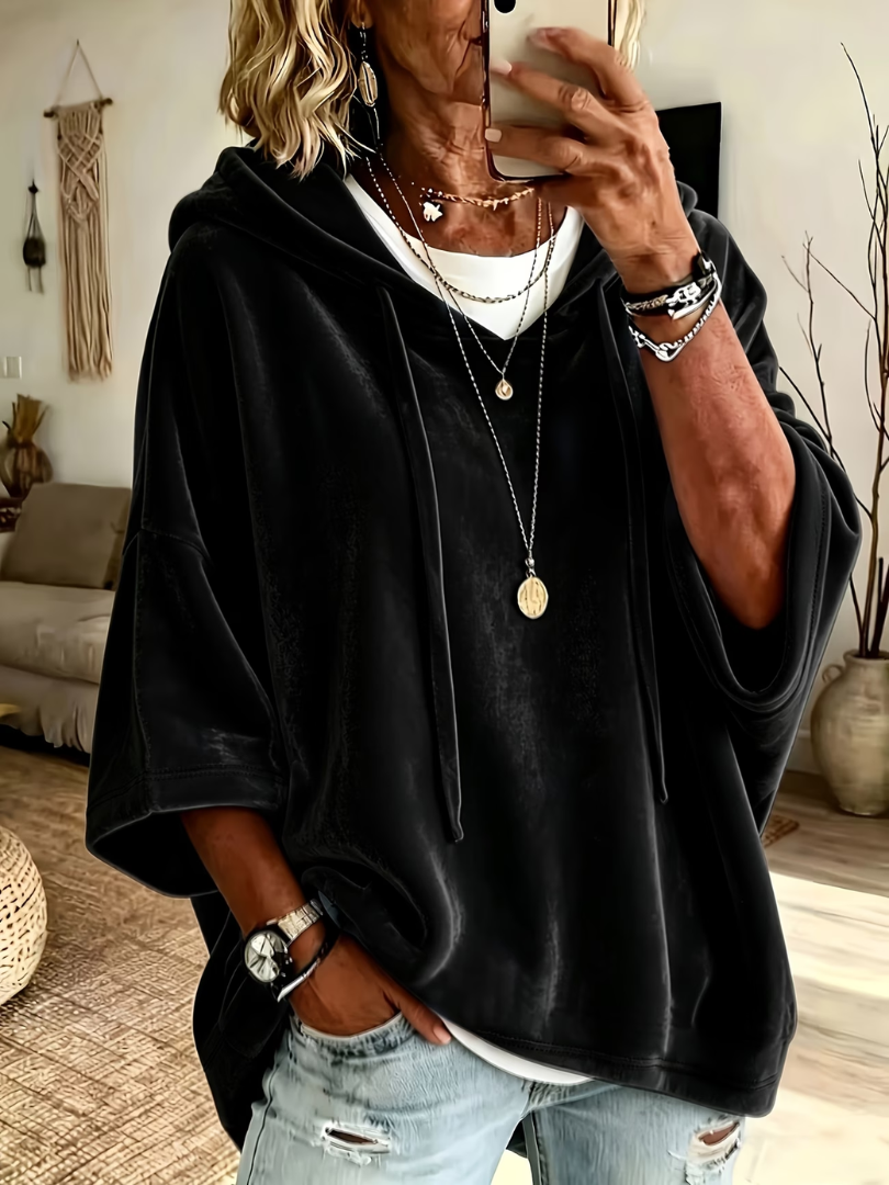 Luana | Oversized Poncho Hoodie