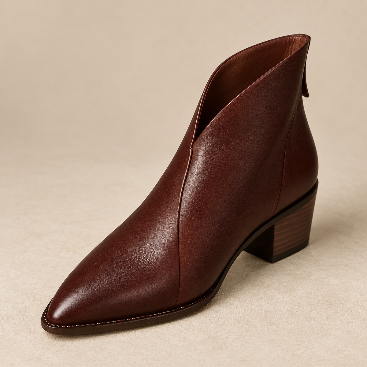 Viela | Premium Pointed-Toe Ankle Boots