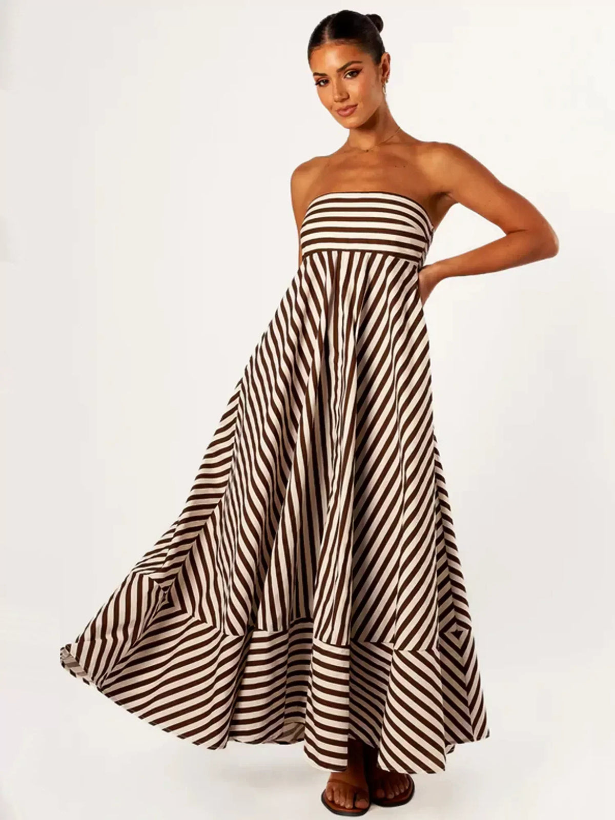 Damaris - Comfortable Stylish Ruched Maxi Dress