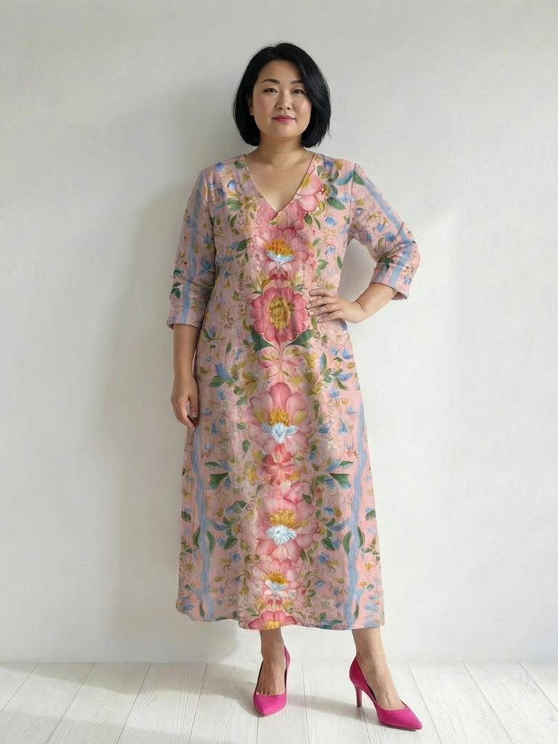 Julien | Light Form Floral Midi Dress