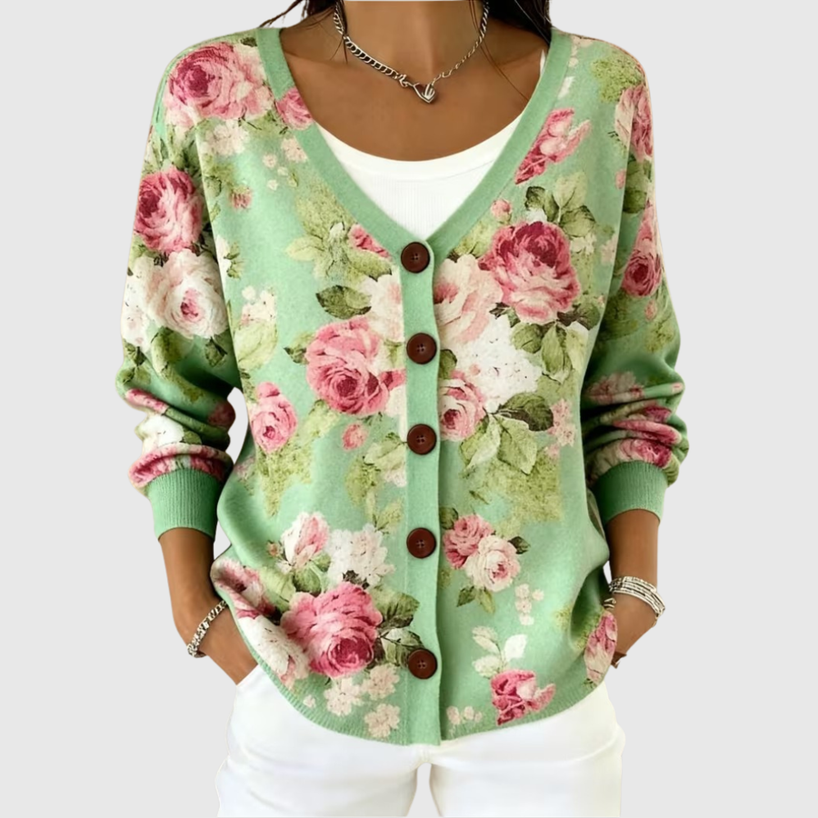 Monica | Comfortable Knitted Cardigan with Buttons