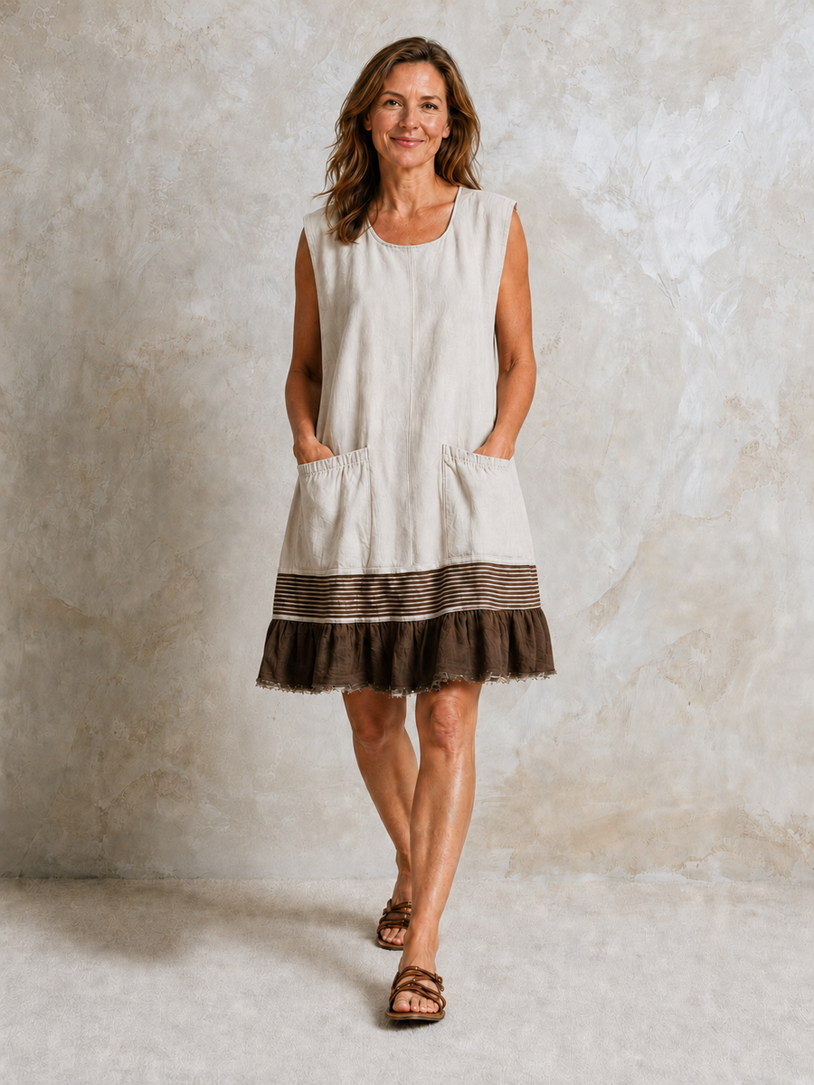 Hazel | Ruffle Hem Tunic Dress