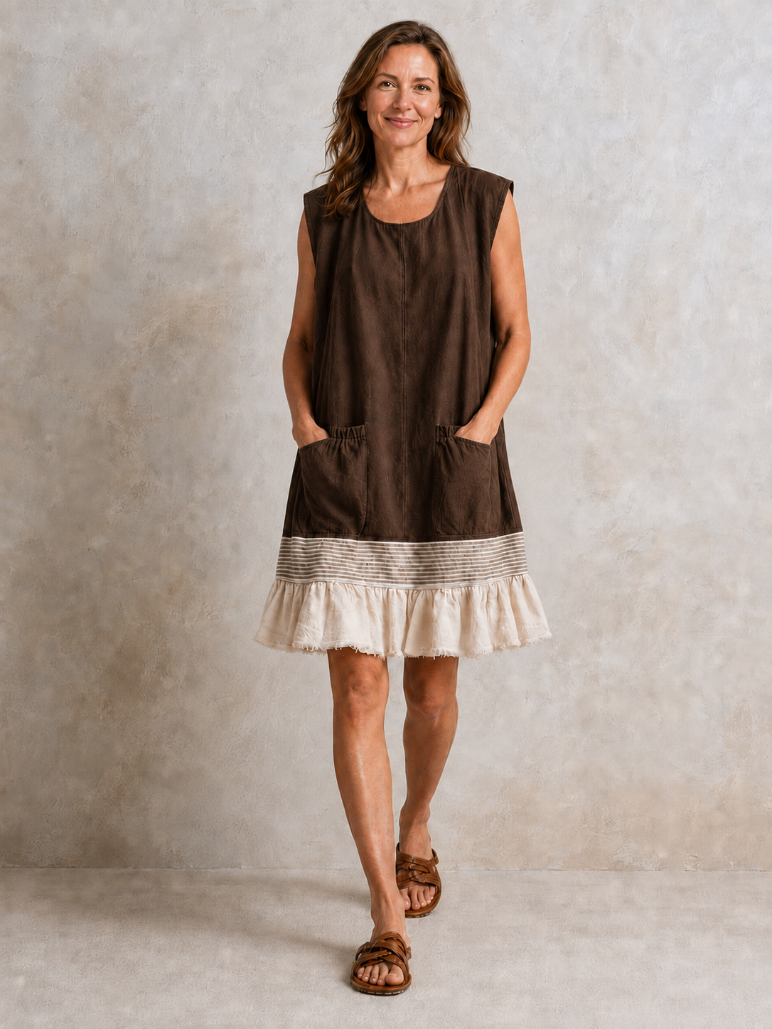Hazel | Ruffle Hem Tunic Dress