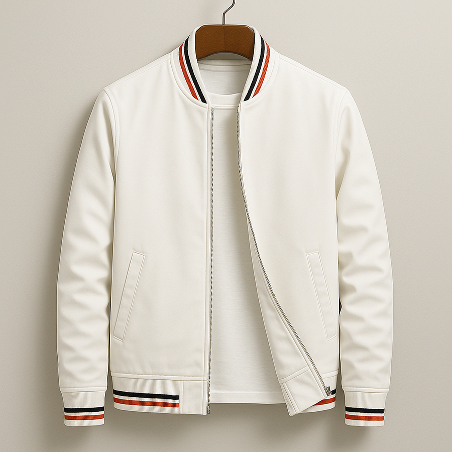 Elliot – Striped Bomber Jacket for Effortless Everyday Style