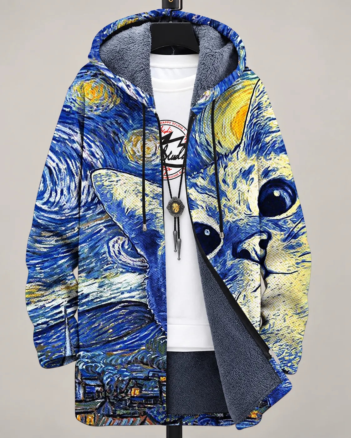 Serena Mosaic Art Hooded Jacket