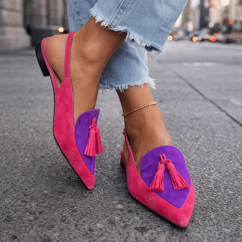 Eliza | Handwoven Tassel Sandals