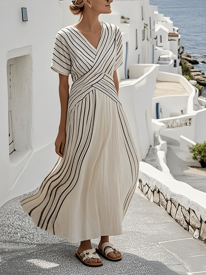 Sabrinah | Loose Striped Maxi Dress