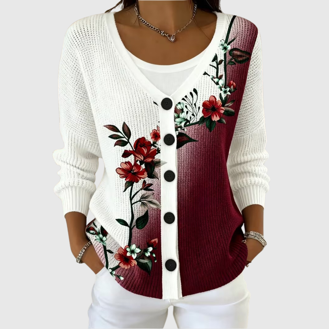 Marian | Comfortable Buttoned Knit Cardigan