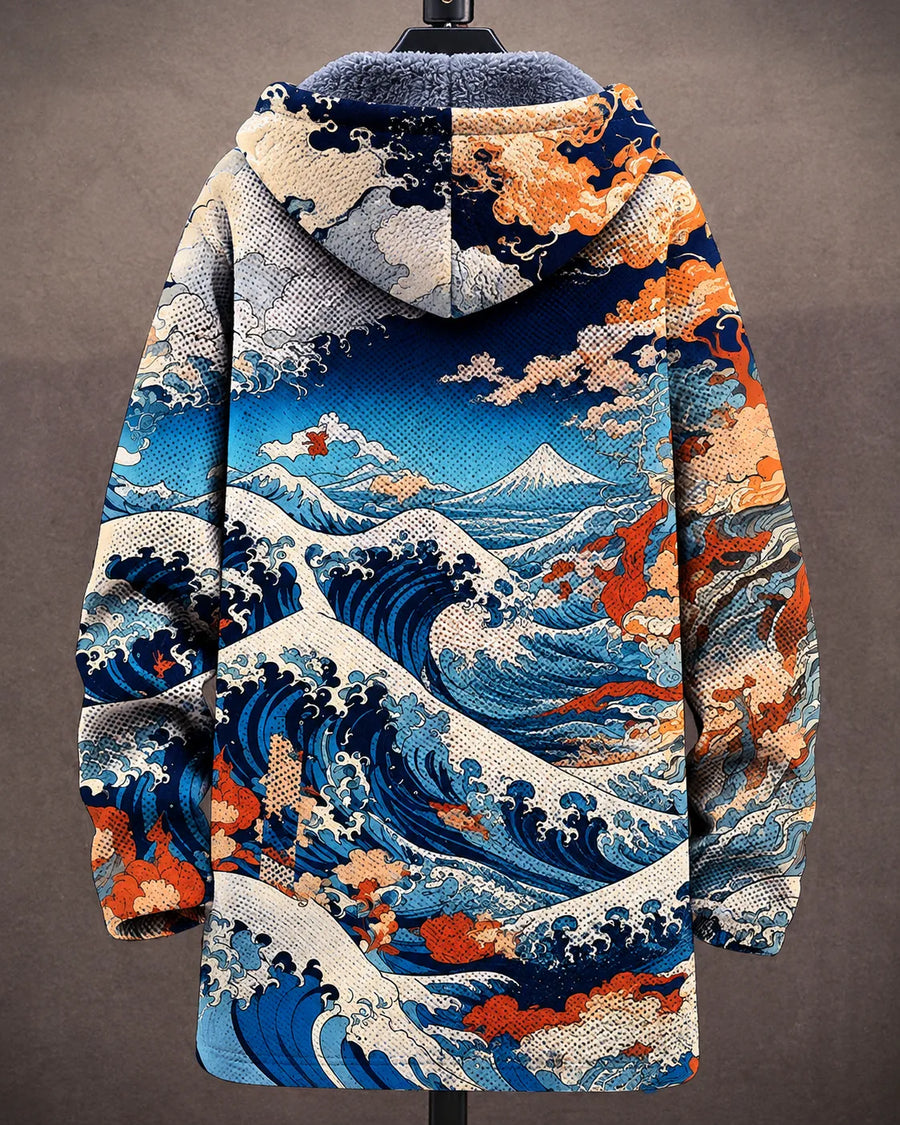 Celeste Ocean Art Hooded Jacket