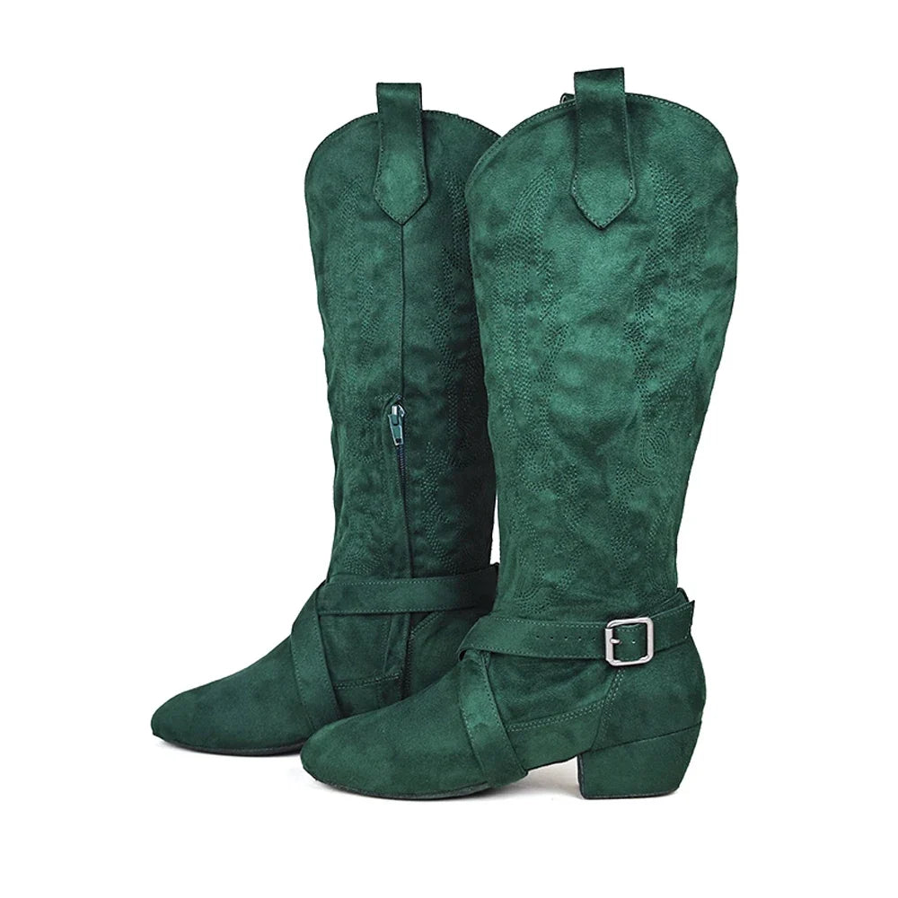 Selma | Low Heel Western Boots