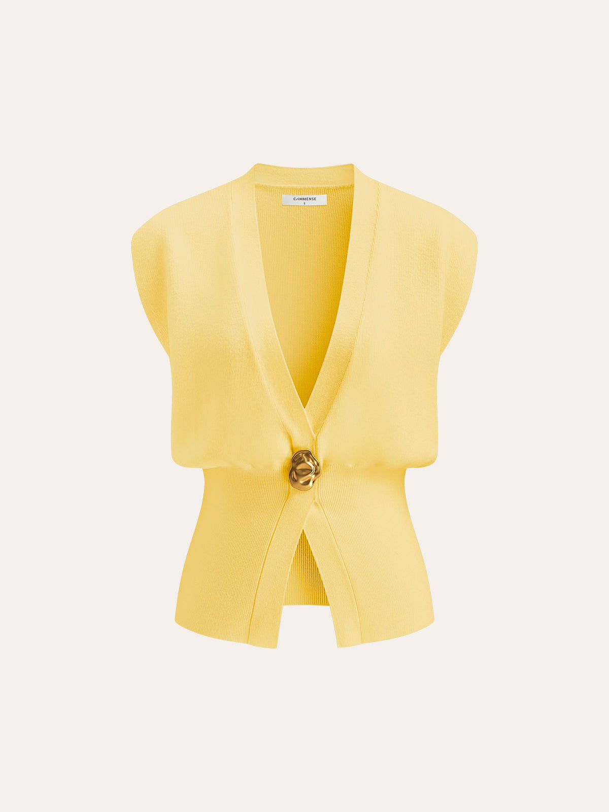 Sweater Vest Women – V Neck Knit Vest with Button Detail, Sleeveless Fall Sweater Top