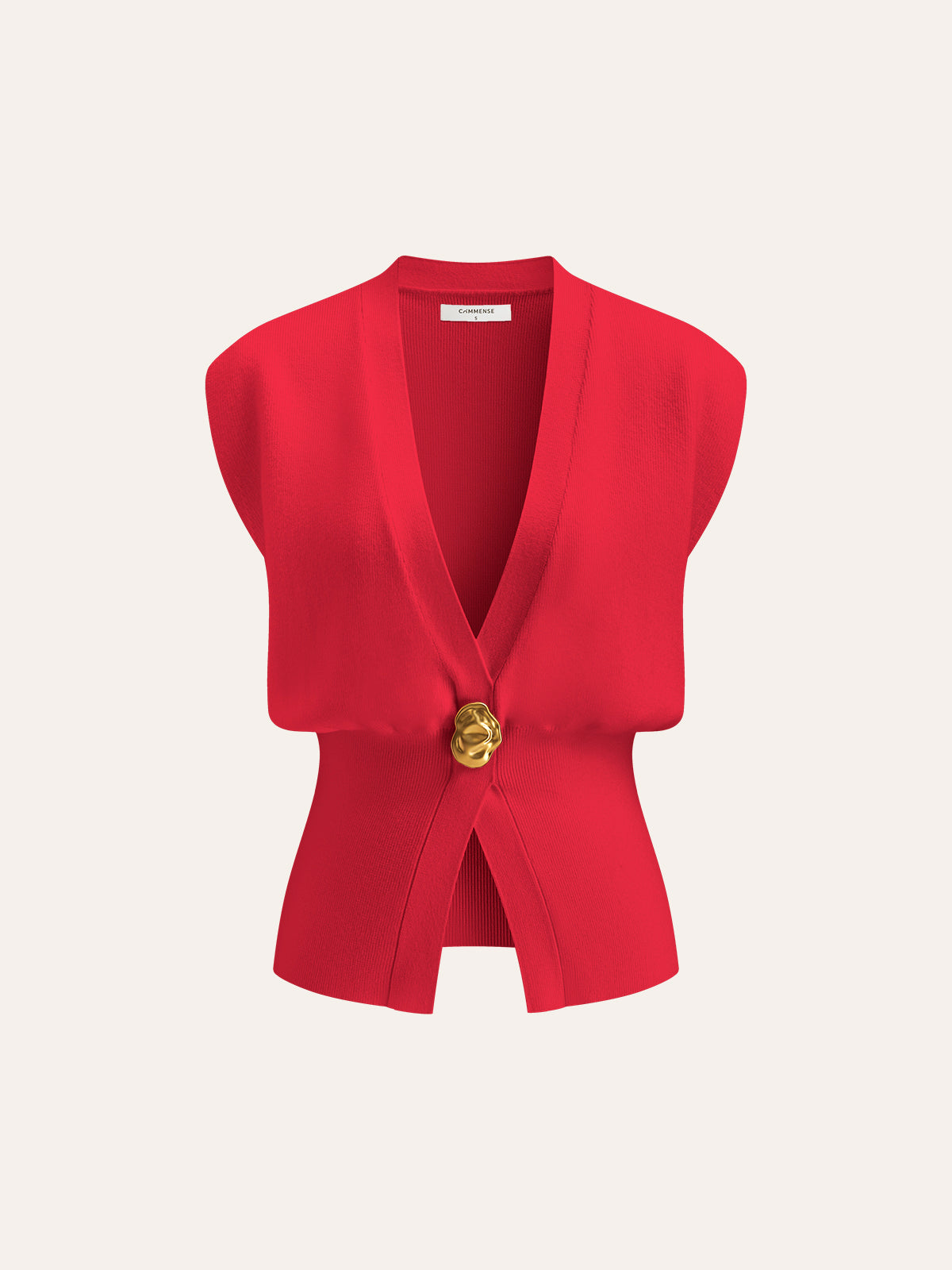 Sweater Vest Women – V Neck Knit Vest with Button Detail, Sleeveless Fall Sweater Top