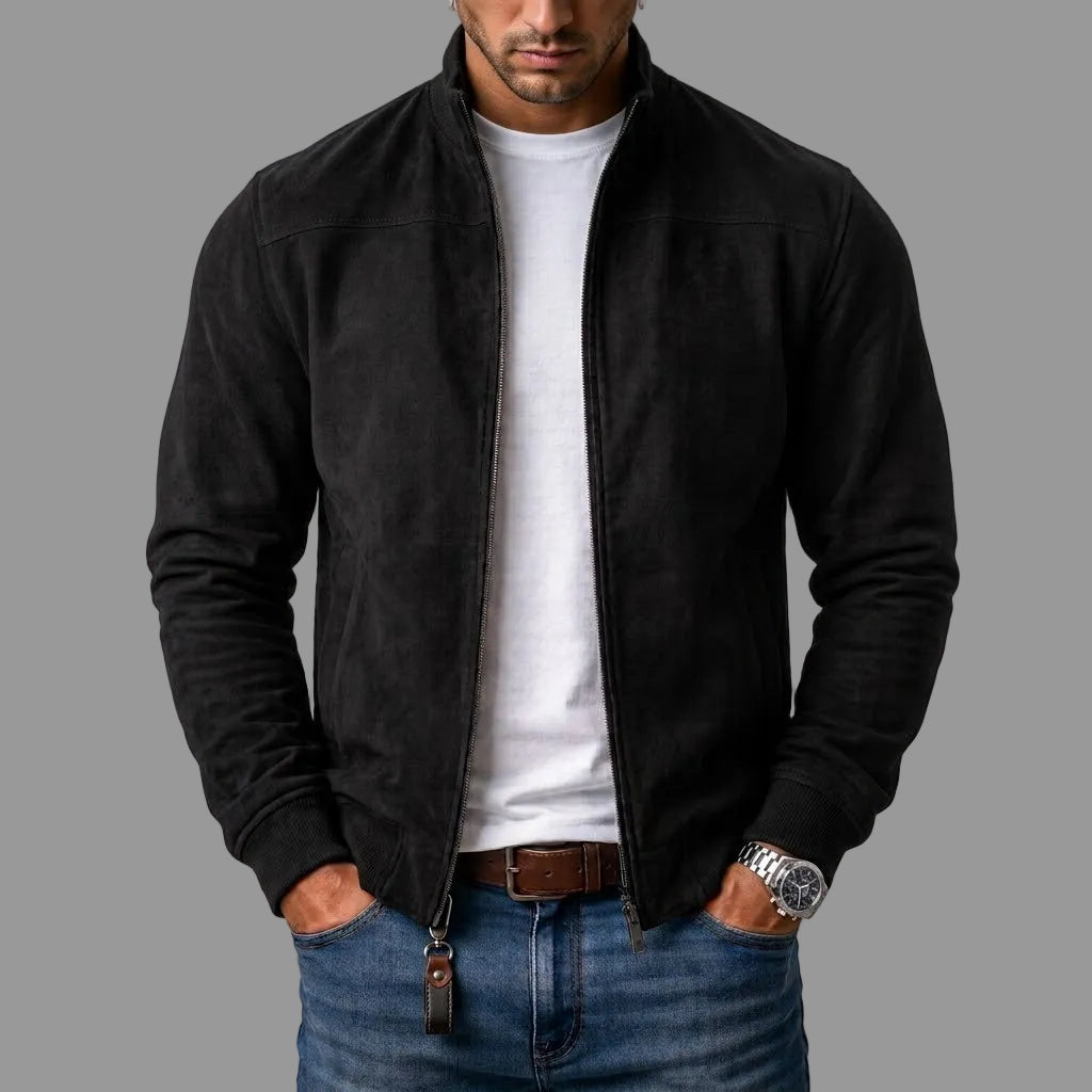 Rhett - Suede Bomber Jacket