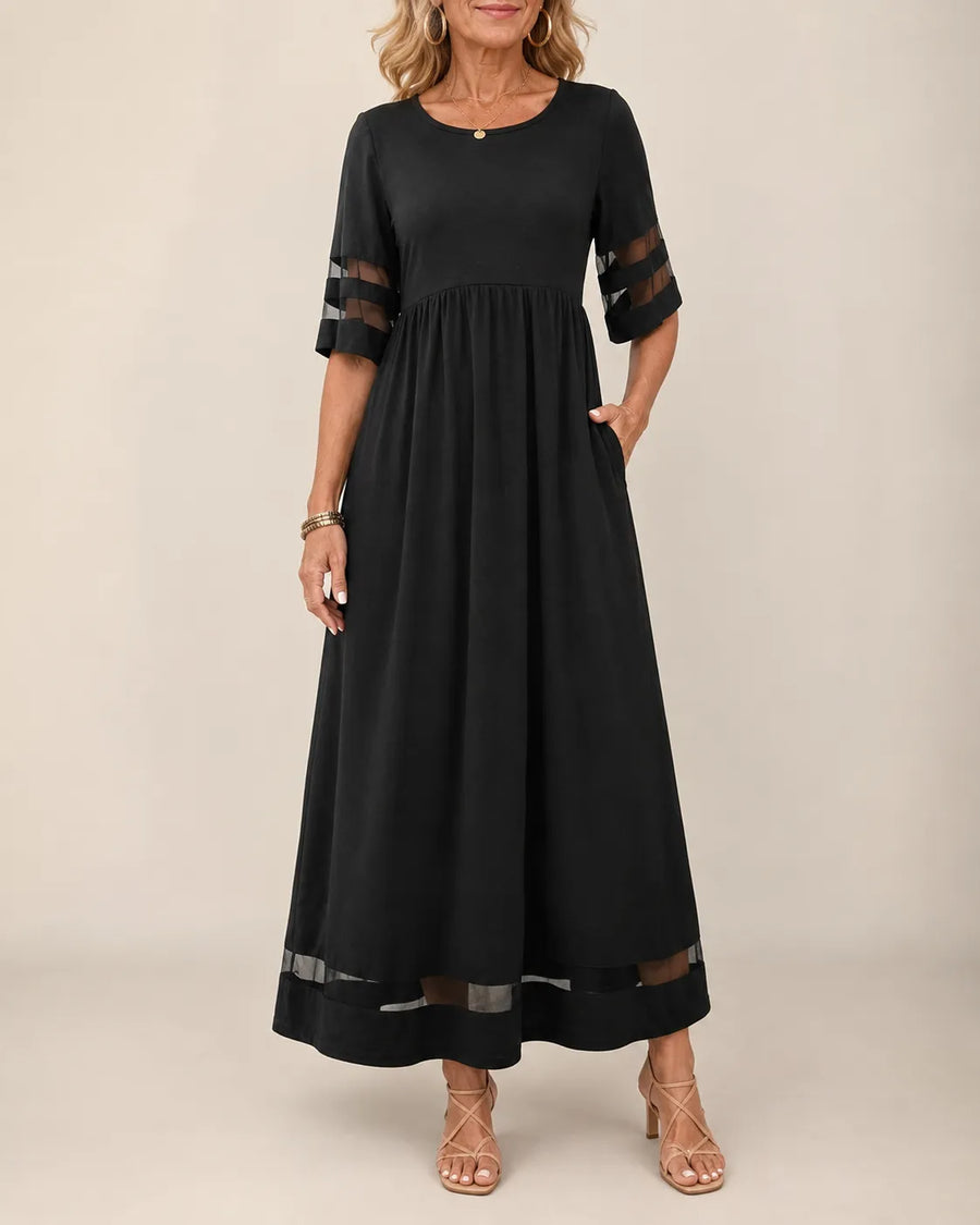 Aubrey | Tummy-Smoothing A-Line Midi Dress