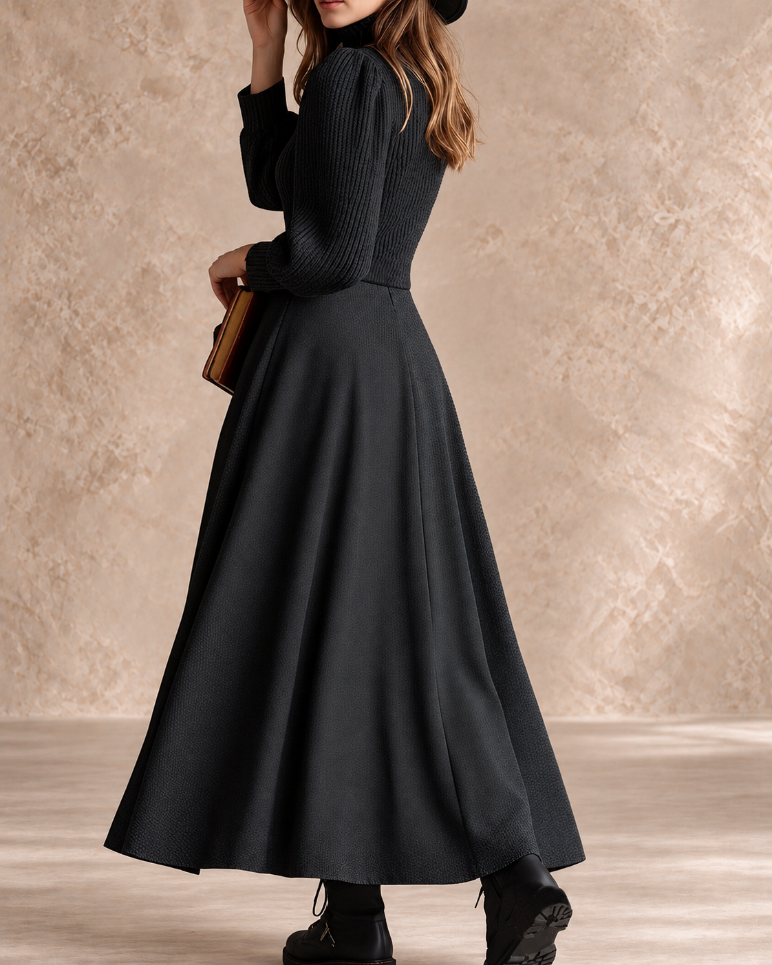 NOEL | VINTAGE WINTER DRESS WITH POCKETS