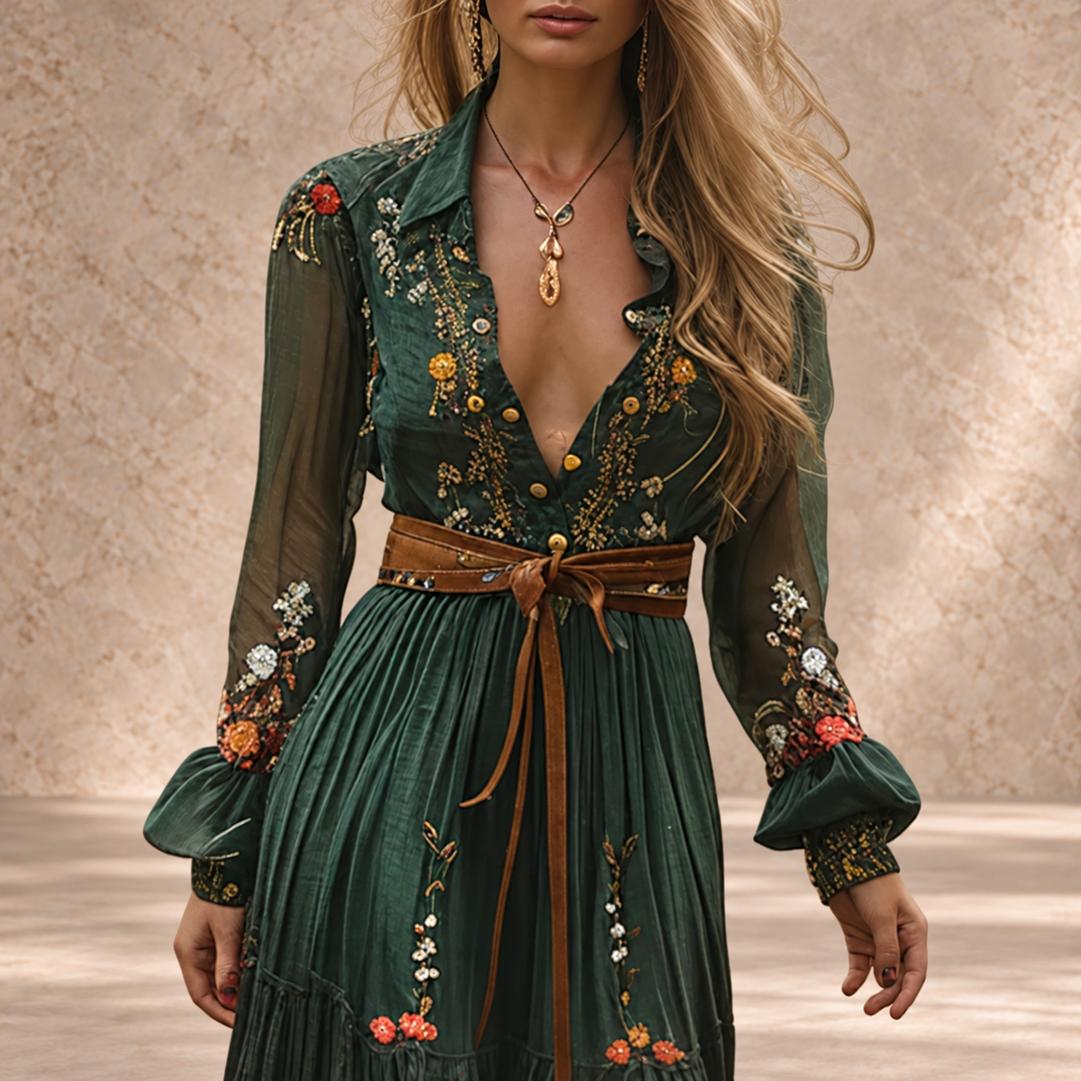 ALINA SOLEIL | ROMANTIC BOHO MAXI DRESS