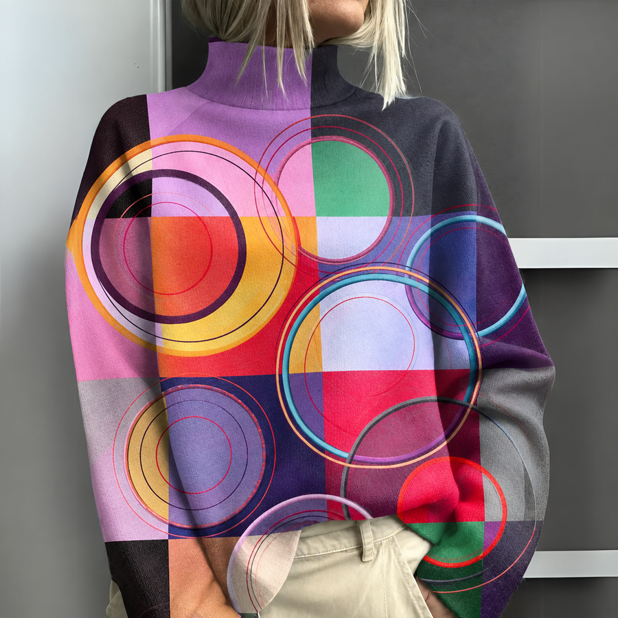 Acacia | Colorblock Turtleneck Sweater