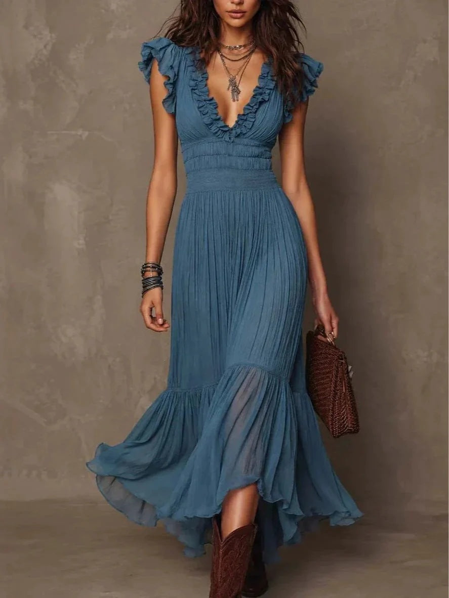 Florence | Ruffle Maxi Dress
