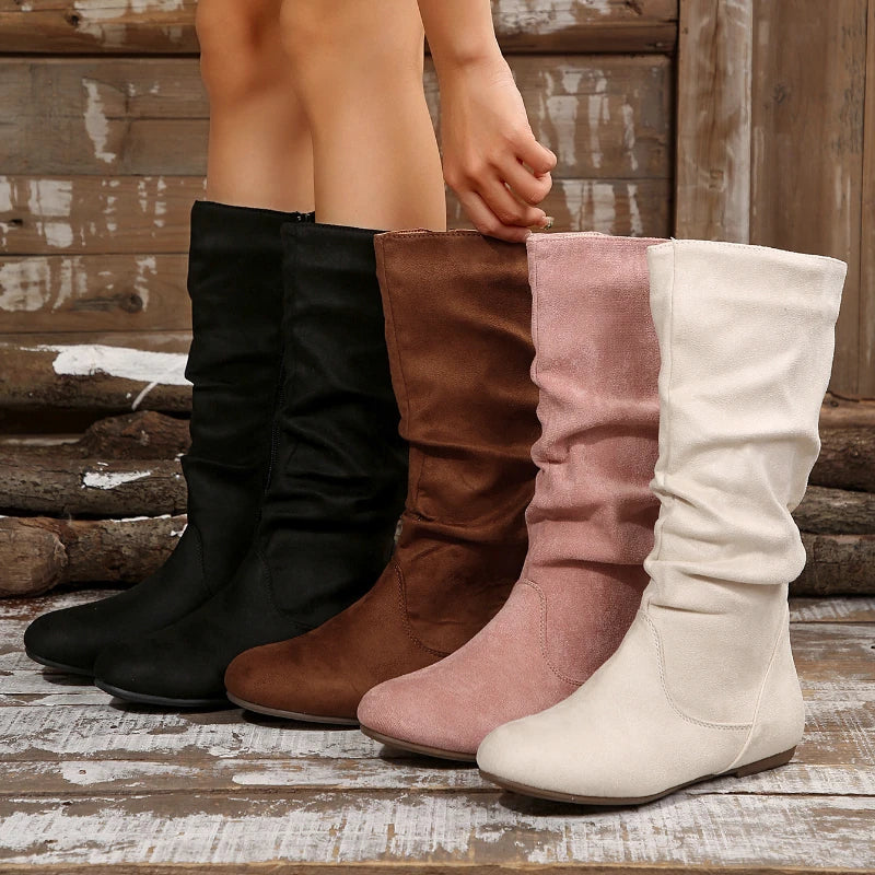 Yolanda | Slouchy Mid Calf Boots