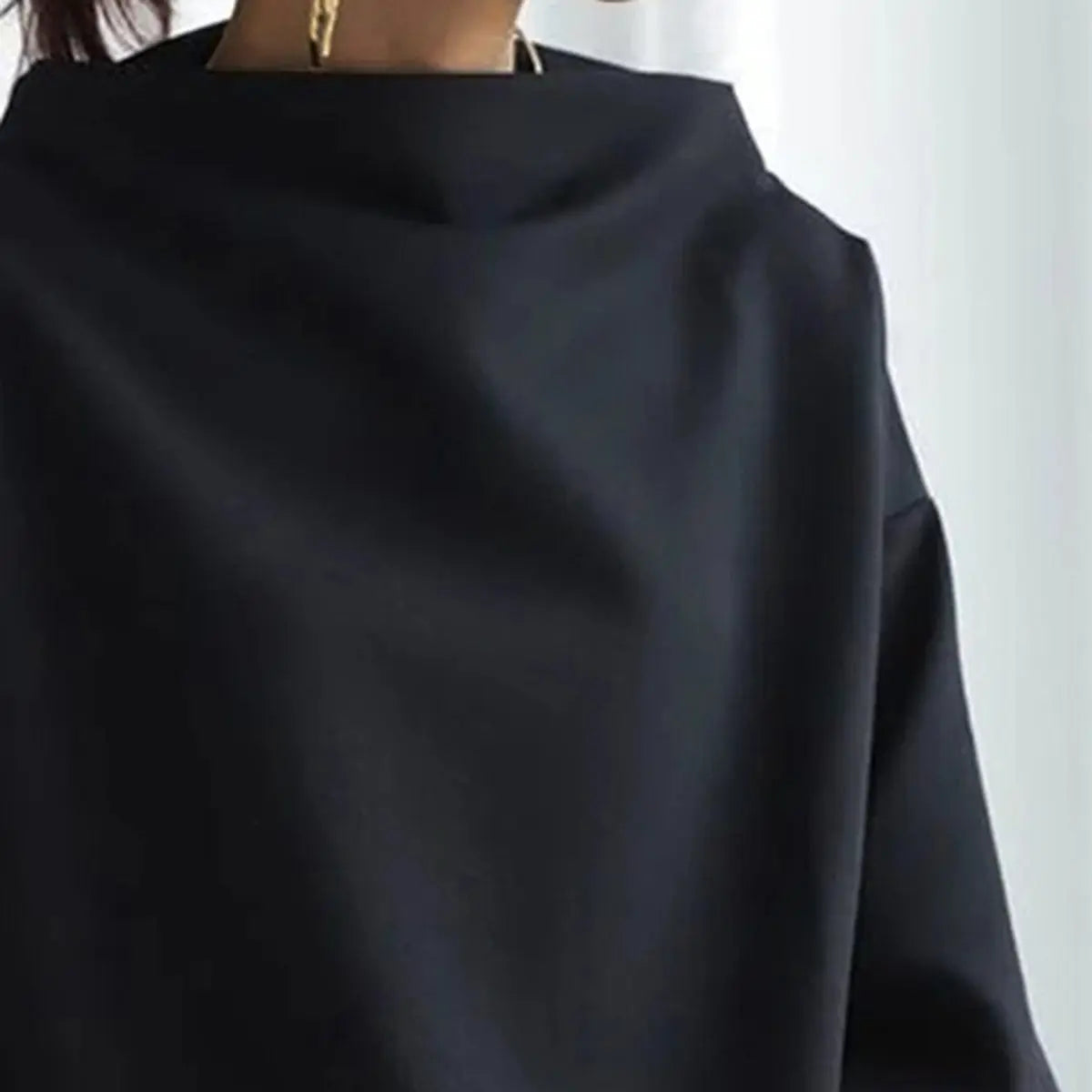 Adaline | Oversized Roll Neck Knit Top for Women