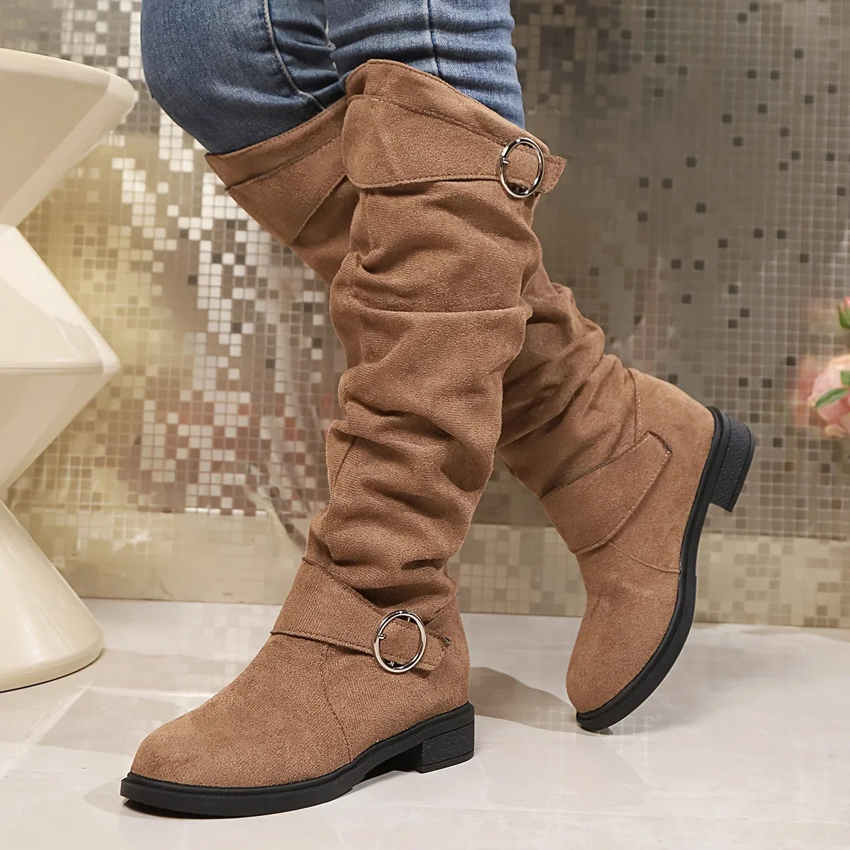 Eden | Slouchy Knee Boots