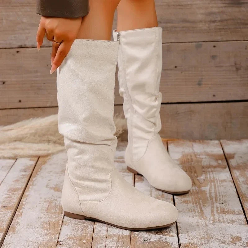 Edna | Slouchy Flat Boots