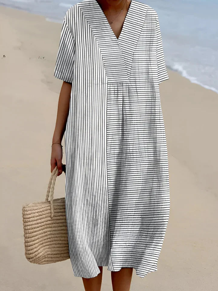 Saskia - Chic Summer Breeze Printed Dress