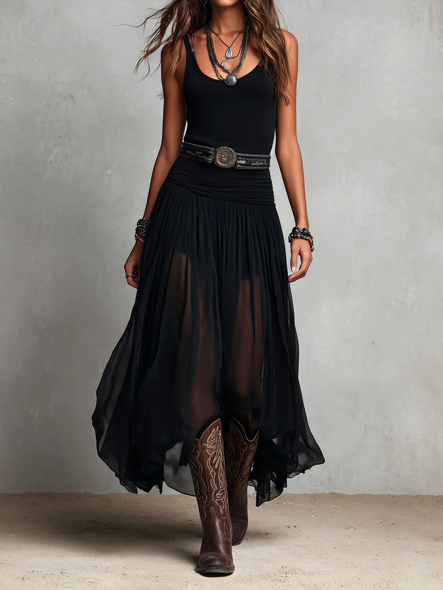 Sophia | Tulle Skirt Maxi Dress