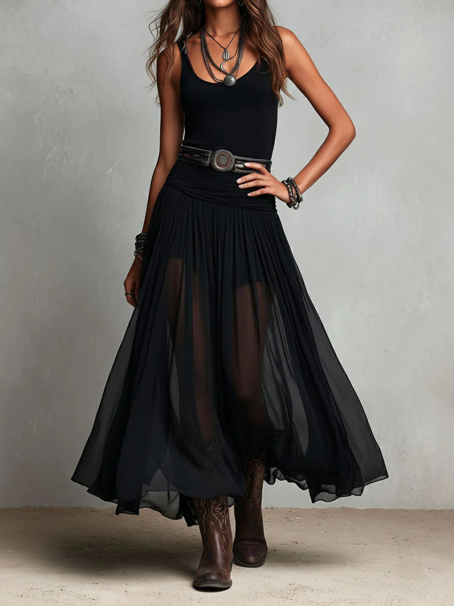Sophia | Tulle Skirt Maxi Dress