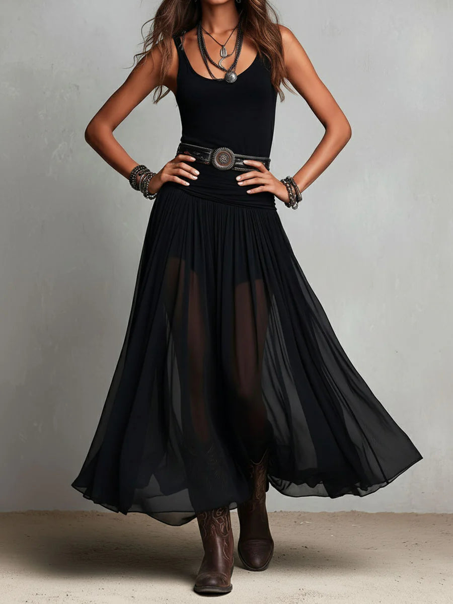 Sophia | Tulle Skirt Maxi Dress