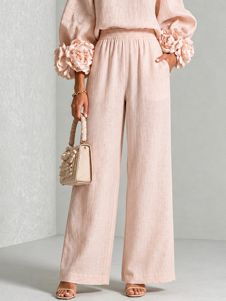 Rosalie | Rosette-Cuff Two-Piece Set