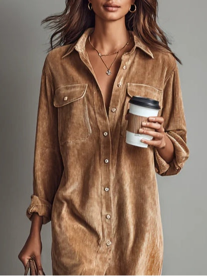 Zilke - Shirt Dress With Front Pockets