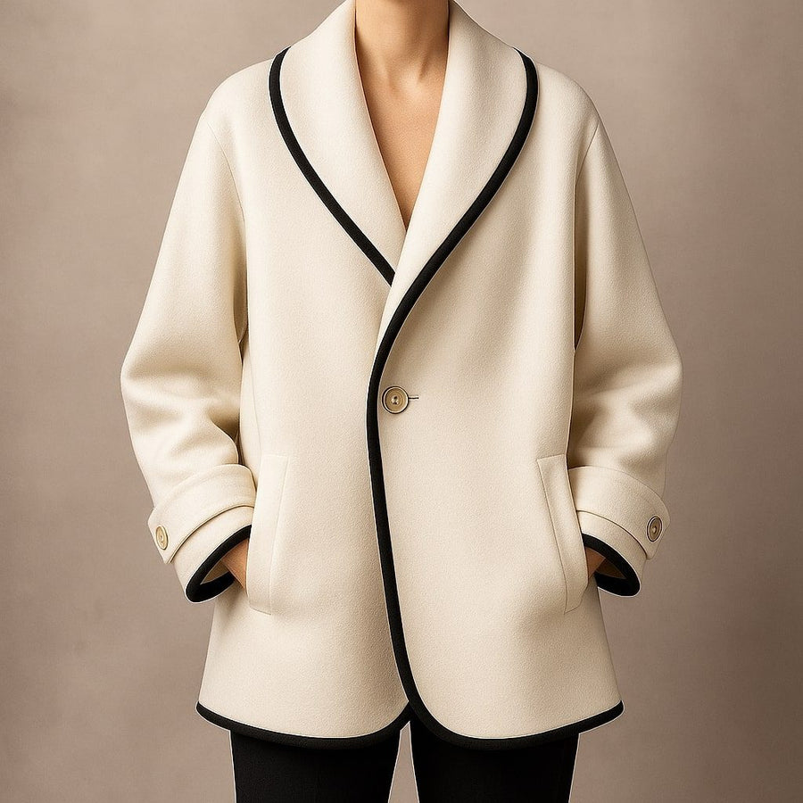 Adelheid | Oversized Swing Winter Coat with Lapel for Women