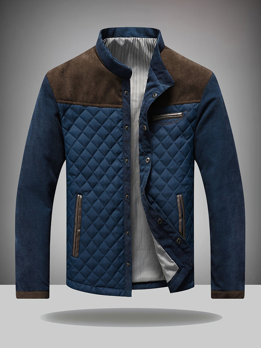 Wyatt - Quilted Stand Collar Jacket