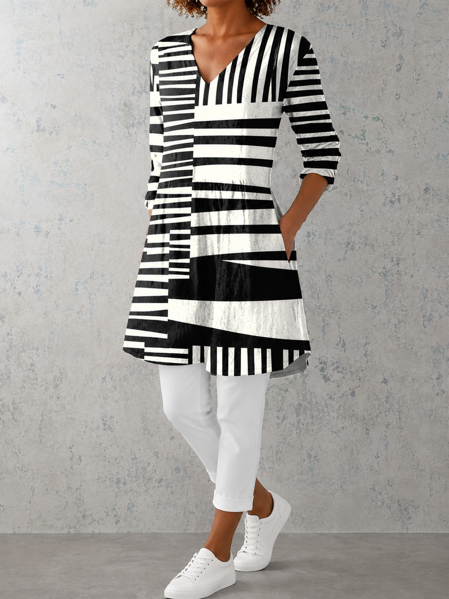 Sophie | Long Blouse with V-Neck