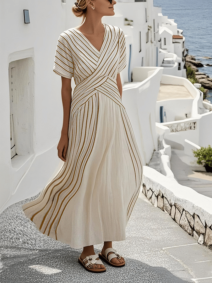 Sabrinah | Loose Striped Maxi Dress