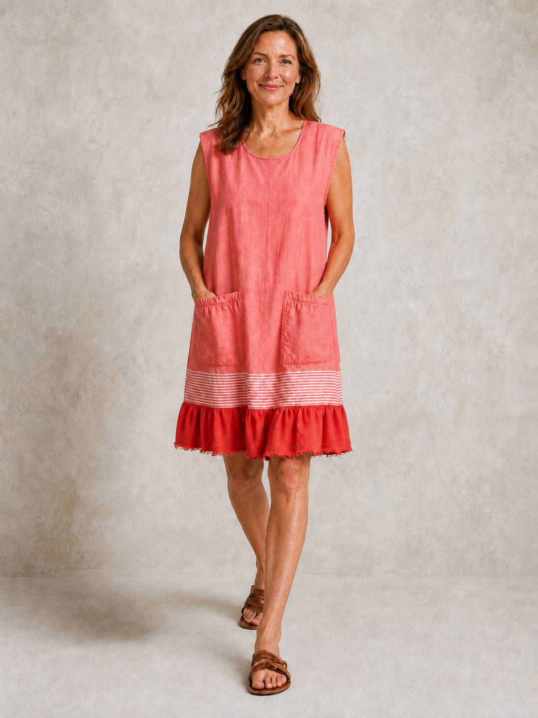 Hazel | Ruffle Hem Tunic Dress
