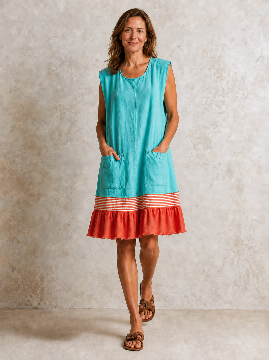 Hazel | Ruffle Hem Tunic Dress